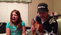 Genesis is only 10 years-old but already a star in the making!  Watch this sweet performance of a hit Adele song that she sings with her dad.  What a great duo!!!

Visit her FB page: https://www.facebook.com/pages/Genesis-Keren-Nava/472553109499471