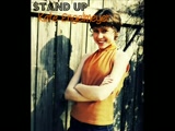 LYRICS:<br />Look around, open your eyes<br />Don't you see the beauty of the skies, and earth, and ocean?<br />Just listen, open your ears<br />Can't you hear the birds chirp in the trees<br />And the whistle of the wind?<br />No, don't try to deny the One who gives you life<br />No, I won't let you deny the reason you're alive, yeah<br /><br />I'm standing up for my Jesus  <br />I'm singing out about my Savior<br />I won't be silent any longer<br /><br />Just give it all up, open your hands<br />Let go of all the things that hold you back<br />Yeah, just give it all up, open your heart<br />Let Him in, just let Him in, He'll wipe away all of your sin<br /><br />I'm standing up for my Jesus  <br />I'm singing out about my Savior<br />I won't be silent any longer<br />I'm standing up for my Jesus  <br />I'm singing out about my Savior<br />You've gotta know what He's done for you and for me<br />He set us free <br /><br />Let's stand up for our Jesus<br />Let's sing out about our Savior<br />We can't be silent any longer