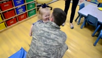 We're not kidding when we say this is probably the CUTEST reaction from a little girl getting surprised by her soldier daddy...ever! You'll want to hit replay!