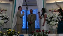 If God has lead you to your life-partner then chances are that you are a perfect match. Whether in a courtship, engaged, or married,sometimes you wonder what God was thinking when He made your sweetheart. This couple  sings a lovely duet of "When God Made You" on their wedding day!