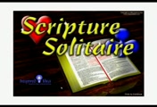 Scripture Solitaire is solitaire that is also a word game that teaches the<br />Bible! Each card has a short phrase in place of the rank (Ace, King,<br />Queen, Jack, etc.). When those phrases are put together in the correct<br />order, they form a Bible verse. With the hint system and the variety of<br />game selections (Seven to choose from!), it can be as easy or as<br />challenging as you like. Scripture Solitaire is a fun way to incorporate<br />God's Word into your life.<br />Seven Solitaire games are: Klondike (Classic), Freecell, His Yoke Is Easy,<br />Noah's Ark, New Jerusalem, God's Favor, and Checkerboard.<br />Seven Graphical Themes are: More Precious Than Silver, As Iron<br />Sharpens Iron, Garden of Gethsemane, Sheep of His Pasture, Ancient<br />of Days, Leaves, and Green Felt.