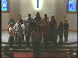 St. Paul Lutheran school children who are members of the Creator's Choir sing a new song.