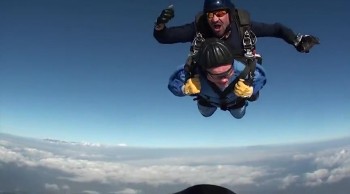 Man celebrates 100th birthday by Going Skydiving! What a Rush! 