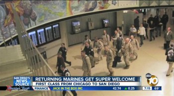 Passengers Give Up First Class Seats for Marines Returning Home 