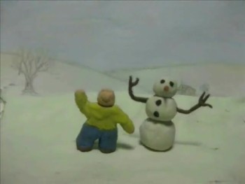 Benny Builds A Snowman 