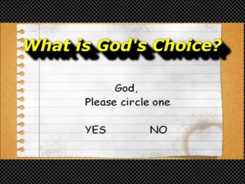 Randy Winemiller - What is God's Choice? 