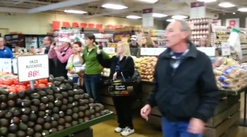 Supermarket Flash Mob Raises Money for Those in Need 