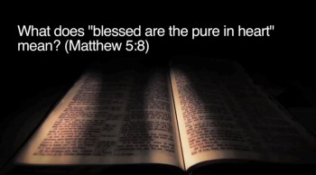 BibleStudyTools.com: What does 'blessed are the pure in heart' mean? (Matthew 5:8) - Johnnie Moore 