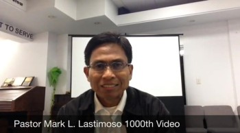 Pastor Mark L. Lastimoso Ministry Video Milestone 