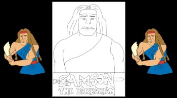 Samson Coloring Pages 