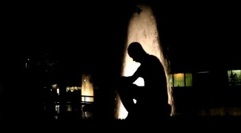 Self-portrait silhouette.