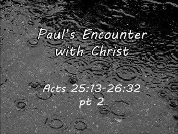 Paul's Encounter with Christ