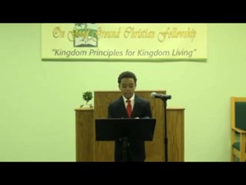 Bro. Christian Speller, 10, shares what it really means to and why we must "Stay Connected to the Vine," for Youth Sunday.  For more information on the ministry visit www.ongoodground.org