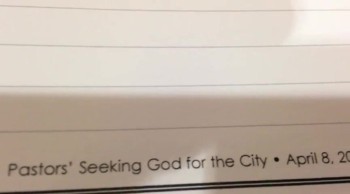 Pastors Seeking God for the City 