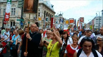 A colorful "March for Jesus" - Vienna, Austria - 2014