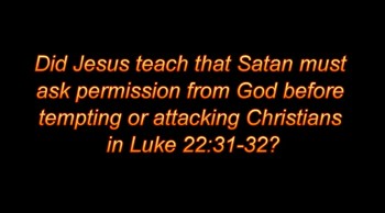 Is Satan on a leash? 