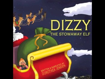 An excerpt from the audiobook edition of DIZZY, THE STOWAWAY ELF, written and narrated by Dorothea Jensen. Dizzy has worked all year right next to his friend, Tizzy, and heard all about his Great Adventure (as recounted in TIZZY, THE CHRISTMAS SHELF ELF). The trouble is, Dizzy wants to have an adventure, too! When he sneaks aboard Santa's sleigh, Dizzy finds all the adventure he's dreamed of, with two little boys, Stuart and Drake. The three of them share a wild joy ride and plenty of fun.<br /><br />This story, the third in the award-winning Santa's Izzy Elves series of modern Christmas stories in verse, is also available as a paperback and e-book through links at izzyelves. com and dorotheajensen.com. 