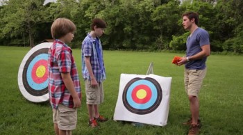 In Lesson 3 Opening, much to their surprise, Jeff and Carter have fun with their camp service project at the archery range! But while serving, Will learns that Jeff is having a hard time making friends at school. Campers, too, learn that they can help others by being a listening ear to their peers.