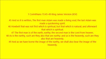 JESUS IS THE FIRST MAN & THE LAST: THE FIRST & THE LAST