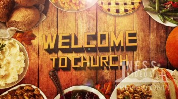  Welcome to Church Thanksgiving Table Motion Background - Oneness Videos 