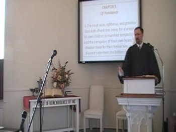 Why does God allow us to struggle with significant temptations and even fall into sin? Watch as Pastor MacLaren discusses the subject of temptation and the providence of God in this commentary on the Westminster Confession of Faith. This commentary was given to First Presbyterian Church in Perkasie, Pennsylvania on October 19, 2014.  First Church is a member of the Orthodox Presbyterian Church.  The Rev. R. Scott MacLaren is the pastor.