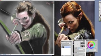Tauriel the wood elf(speed paint) 