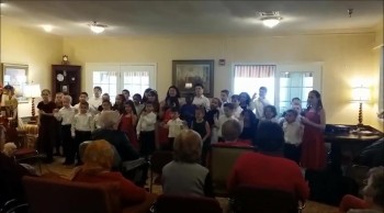 The Kids of Calvary Temple, Sterling Va perform songs from their upcoming Christmas Pageant for the residents of a local Nursing Home. <br /><br />calvarytempleoutreach.wordpress.com