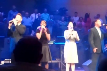 Aloma Church's praise team leads the congregation in singing "Amazing Grace".  Aloma continues to worship the Lord.