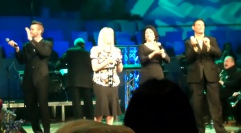 Soloist Jane Simmons and Aloma Baptist Church's praise team leads the congregation in singing the traditional "Victory In Jesus".  Aloma continues to worship the Lord.