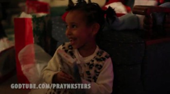 ADORABLE REFUGEE GIRL SURPRISED WITH 1ST CHRISTMAS 
