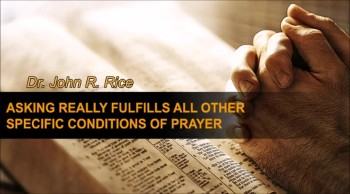 Asking Really Fulfills All Other Specific Conditions of Prayer, Part 12 (TPMD Bus 1 - #177) 