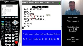 Basic Statistics on a TI-84 Calculator 