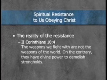 Biblical Basis for Spiritual Conflict Part 1 of 5 