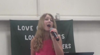 11 year old sings 'Via Dolorosa' at church 
