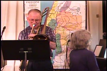 “Jesus Shall Reign” – David Warren  – BFTBC<br />				<br />On Thursday, May 5, 2015, David Warren played “Jesus Shall Reign” on the baritone at Bible For Today Baptist Church of Collingswood, New Jersey.<br />				<br />Pastor D. A. Waite<br />Bible For Today Baptist Church<br />900 Park Avenue<br />Collingswood, NJ 08108<br />				<br />www.BibleForToday.org<br />856-854-4747<br /><br />Jesus shall reign where’er the sun<br />Does his successive journeys run;<br />His kingdom stretch from shore to shore,<br />Till moons shall wax and wane no more.<br /><br />Behold the islands with their kings,<br />And Europe her best tribute brings;<br />From north to south the princes meet,<br />To pay their homage at His feet.<br /><br />There Persia, glorious to behold,<br />There India shines in eastern gold;<br />And barb’rous nations at His word<br />Submit, and bow, and own their Lord.<br /><br />To Him shall endless prayer be made,<br />And praises throng to crown His head;<br />His Name like sweet perfume shall rise<br />With every morning sacrifice.<br /><br />People and realms of every tongue<br />Dwell on His love with sweetest song;<br />And infant voices shall proclaim<br />Their early blessings on His Name.<br /><br />Blessings abound wherever He reigns;<br />The prisoner leaps to lose his chains;<br />The weary find eternal rest,<br />And all the sons of want are blessed.<br /><br />Where He displays His healing power,<br />Death and the curse are known no more:<br />In Him the tribes of Adam boast<br />More blessings than their father lost.<br /><br />Let every creature rise and bring<br />Peculiar honors to our King;<br />Angels descend with songs again,<br />And earth repeat the loud amen!<br /><br />