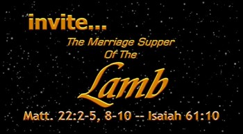 Marriage Supper invite 