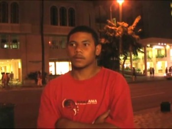 Street evangelism, Honolulu City Lights, Preaching the Gospel of everlasting life through Jesus Christ