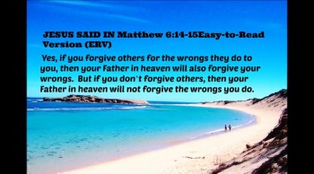 If you forgive 