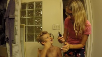 Mom's attempt to give her curly kid a pro haircut | Burykin Family 