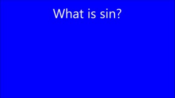 What is sin? 