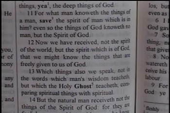 The Deep Things Of God – 1 Corinthians 2:8-13–  Pastor D. A. Waite – BFTBC<br />	<br />The BFTBC Bible study is streamed live on Sunday at 1:30 pm at  https://biblefortoday.org/flow_player.htm<br />	<br />On Sunday, August 23,  2015, Pastor D. A. Waite discussed 1 Corinthians 2:8-13  with the saints at the at Bible For Today Baptist Church of Collingswood, New Jersey.<br />			<br />							<br />Pastor D. A. Waite				<br />Bible For Today Baptist Church<br />900 Park Avenue<br />Collingswood, NJ 08108<br />											<br />			<br />www.BibleForToday.org<br />856-854-4747	<br />							<br />1 Corinthians 2:8-13<br /><br />8 Which none of the princes of this world knew: for had they known it, they would not have crucified the Lord of glory.  9 But as it is written, Eye hath not seen, nor ear heard, neither have entered into the heart of man, the things which God hath prepared for them that love him.  10 But God hath revealed them unto us by his Spirit: for the Spirit searcheth all things, yea, the deep things of God.  11 For what man knoweth the things of a man, save the spirit of man which is in him? even so the things of God knoweth no man, but the Spirit of God.  12 Now we have received, not the spirit of the world, but the spirit which is of God; that we might know the things that are freely given to us of God.  13 Which things also we speak, not in the words which man's wisdom teacheth, but which the Holy Ghost teacheth; comparing spiritual things with spiritual. <br />	<br />					<br />Live Streaming Sunday 10:00am, Sunday 1:30pm, &Thursday 8:00pm 		<br />						<br />https://www.BibleFor