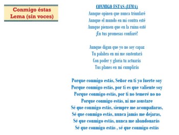 Conmigo éstas - lema (sin voces)