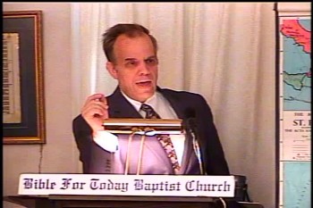  The Bush Was Not Consumed– Exodus 3:1-22 – Daniel S. Waite -- BFTBC<br /><br /><br />On Tuesday, September 22, 2015, Daniel S. Waite discussed Exodus 3:1-22 at the Biblical Tutorial Bible Study of the Bible For Today Baptist Church of Collingswood, New Jersey.<br /><br />The BFTBC streams its services live each Sunday morning at 10:00 am ET over https://biblefortoday.org/flow_player.htm<br />		<br />Pastor D. A. Waite<br />Bible For Today Baptist Church<br />900 Park Avenue<br />Collingswood, NJ 08108<br /><br />www.BibleForToday.org<br />856-854-4747<br /><br />Exodus 3:1-22  <br /><br />Now Moses kept the flock of Jethro his father in law, the priest of Midian: and he led the flock to the backside of the desert, and came to the mountain of God, even to Horeb.  2 And the angel of the LORD appeared unto him in a flame of fire out of the midst of a bush: and he looked, and, behold, the bush burned with fire, and the bush was not consumed.  3 And Moses said, I will now turn aside, and see this great sight, why the bush is not burnt.  4 And when the LORD saw that he turned aside to see, God called unto him out of the midst of the bush, and said, Moses, Moses. And he said, Here am I.  5 And he said, Draw not nigh hither: put off thy shoes from off thy feet, for the place whereon thou standest is holy ground.  6 Moreover he said, I am the God of thy father, the God of Abraham, the God of Isaac, and the God of Jacob. And Moses hid his face; for he was afraid to look upon God.  