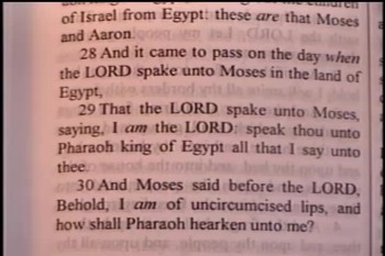  I Will Redeem You – Exodus 6:1-30 – Daniel S. Waite -- BFTBC<br /><br />On Tuesday, October 13, 2015, Daniel S. Waite discussed Exodus 6:1-30 at the Biblical Tutorial Bible Study of the Bible For Today Baptist Church of Collingswood, New Jersey.<br /><br />The BFTBC streams its services live each Sunday morning at 10:00 am ET over https://biblefortoday.org/flow_player.htm<br />		<br />Pastor D. A. Waite<br />Bible For Today Baptist Church<br />900 Park Avenue<br />Collingswood, NJ 08108<br /><br />www.BibleForToday.org<br />856-854-4747<br /><br />Exodus 6:1-30<br /><br />Then the LORD said unto Moses, Now shalt thou see what I will do to Pharaoh: for with a strong hand shall he let them go, and with a strong hand shall he drive them out of his land.  2 And God spake unto Moses, and said unto him, I am the LORD:  3 And I appeared unto Abraham, unto Isaac, and unto Jacob, by the name of God Almighty, but by my name JEHOVAH was I not known to them.  4 And I have also established my covenant with them, to give them the land of Canaan, the land of their pilgrimage, wherein they were strangers.  5 And I have also heard the groaning of the children of Israel, whom the Egyptians keep in bondage; and I have remembered my covenant.  6 Wherefore say unto the children of Israel, I am the LORD, and I will bring you out from under the burdens of the Egyptians, and I will rid you out of their bondage, and I will redeem you with a stretched out arm, and with great judgments:  