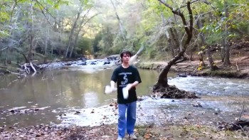 Juggling at William B, Umstead State Park 