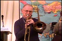 To God Be The Glory   – David Warren  – BFTBC<br />					<br />On Thursday, November 13,  2015, David Warren played “To God Be The Glory ” on the trombone at the midweek service of the Bible For Today Baptist Church of Collingswood, New Jersey.<br />	<br />All midweek services are streamed live Thursdays at 8:00 pm ET at  https://biblefortoday.org/flow_player.htm<br />				<br />Pastor D. A. Waite<br />Bible For Today Baptist Church<br />900 Park Avenue<br />Collingswood, NJ 08108<br />					<br />https://www.BibleForToday.org<br />856-854-4747<br />	<br />https://www.sermonaudio.com/biblefortoday<br />https://vimeo.com/biblefortoday<br />\https://www.godtube.com/biblefortoday/<br />https://www.youtube.com/watch?v=NNAacl4L1gk&list=UUg1xGFDgLaxgOtFJ4yK4S8w<br />https://www.facebook.com/pages/The-Bible-For-Today/111060712302527?rf=108268419215265<br /><br /><br />To God be the glory, great things he hath done! <br />So loved he the world that he gave us his Son, <br />who yielded his life an atonement for sin, <br />and opened the lifegate that all may go in.<br /> <br />Refrain: <br />Praise the Lord, praise the Lord, <br />let the earth hear his voice! <br />Praise the Lord, praise the Lord, <br />let the people rejoice! <br />O come to the Father thru Jesus the Son, <br />and give him the glory, great things he hath done! <br /><br />O perfect redemption, the purchase of blood, <br />to every believer the promise of God; <br />the vilest offender who truly believes, <br />that moment from Jesus a pardon receives. <br />(Refrain) <br /><br />Great things he hath taught us, great things he hath done, <br />and great our rejoicing thru Jesus the Son; <br />
