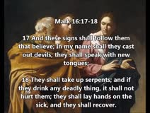 In Mark 16 should Christians drink poison and do other things 