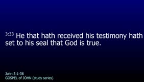 Gospel of John (Study Series)<br />Chapter and Verse By Verse Study<br />Gospel of John Chapter 1 