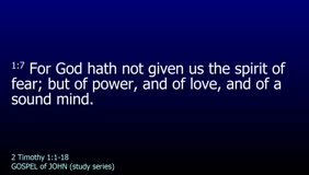 Gospel of John (Study Series)<br />Chapter and Verse By Verse Study<br />Gospel of John Chapter 1 <br />