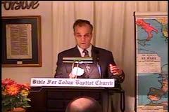 The House of Bondage  – Exodus 13:1-22 – Daniel S. Waite -- BFTBC<br /><br />On Tuesday, December 1, 2015, Daniel S. Waite discussed Exodus 13:1-22 at the Biblical Tutorial Bible Study of the Bible For Today Baptist Church of Collingswood, New Jersey.	<br /><br />The BFTBC streams its services live each Sunday morning at 10:00 am ET over https://biblefortoday.org/flow_player.htm<br />		<br />Pastor D. A. Waite<br />Bible For Today Baptist Church<br />900 Park Avenue				<br />Collingswood, NJ 08108<br /><br />https://www.BibleForToday.org<br />856-854-4747	<br /><br />https://www.sermonaudio.com/biblefortoday<br />https://vimeo.com/biblefortoday<br />\https://www.godtube.com/biblefortoday/<br />https://www.youtube.com/watch?v=pP4L-00jjSU&list=UUg1xGFDgLaxgOtFJ4yK4S8w<br />https://www.facebook.com/pages/The-Bible-For-Today/111060712302527<br /><br /><br />Exodus 13:1-22  And the LORD spake unto Moses, saying,  2 Sanctify unto me all the firstborn, whatsoever openeth the womb among the children of Israel, both of man and of beast: it is mine.  3 And Moses said unto the people, Remember this day, in which ye came out from Egypt, out of the house of bondage; for by strength of hand the LORD brought you out from this place: there shall no leavened bread be eaten.  4 This day came ye out in the month Abib.  5 And it shall be when the LORD shall bring thee into the land of the Canaanites, and the Hittites, and the Amorites, and the Hivites, and the Jebusites, which he sware unto thy fathers to give thee, a land flowing with milk and honey, that thou shalt keep this service in this month.  